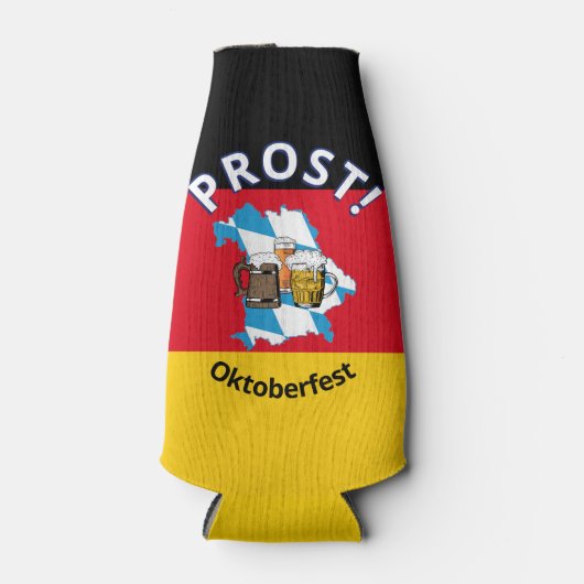オクトーバーフェストカートゥーンビーズドイツバイエルプロスト ボトルクーラー (正面)