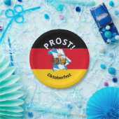 オクトーバーフェストカートゥーンビーズドイツバイエルン ペーパープレート (パーティー)