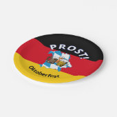 オクトーバーフェストカートゥーンビーズドイツバイエルン ペーパープレート (アングル)