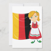 オクトーバーフェストガール招待状 招待状 (正面)