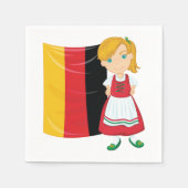 オクトーバーフェストガール紙ナプキンス スタンダードカクテルナプキン (正面)