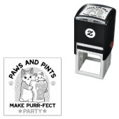 オクトーバーフェストキャットパーティーポーズアンドパイント セルフインキングスタンプ (インサイチュ)