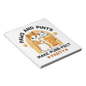 オクトーバーフェストキャットパーティーポーズアンドパイント ノートパッド (アングル)