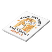 オクトーバーフェストキャットパーティーポーズアンドパイント ノートパッド (回転)