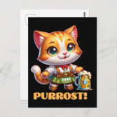 オクトーバーフェストキャットプロスト! ポストカード (正面/裏面)
