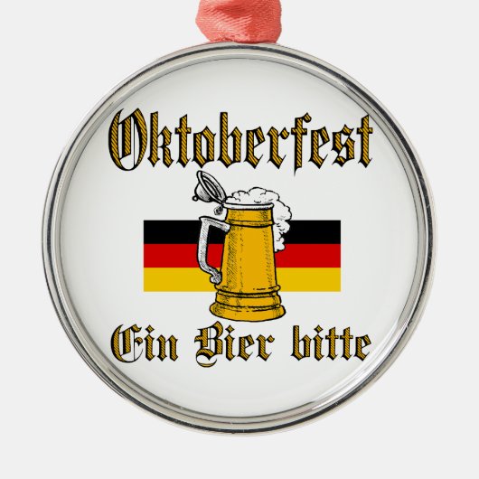 オクトーバーフェストギア メタルオーナメント (正面)