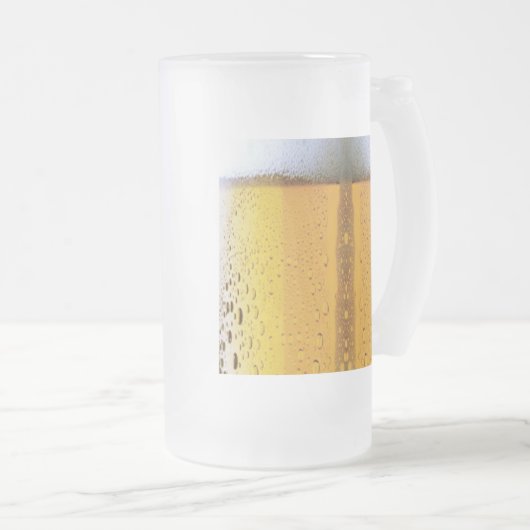 オクトーバーフェストクールビアフォーム フロストグラスビールジョッキ (正面右)