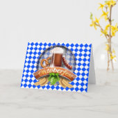 オクトーバーフェストグリーティングカード カード (黄色い花)