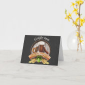 オクトーバーフェストグルス カード (黄色い花)