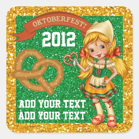 オクトーバーフェストステッカー – SRF スクエアシール (正面)