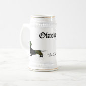 オクトーバーフェストセラミックビアスタイン ビールジョッキ (正面左)