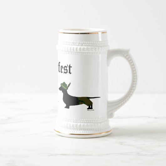 オクトーバーフェストセラミックビアスタイン ビールジョッキ (右)