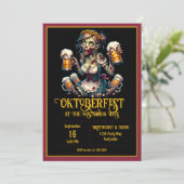オクトーバーフェストゾンビバーメイド招待状 招待状 (スタンド正面)
