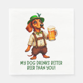 オクトーバーフェストダシュンドッグ スタンダードランチョンナプキン