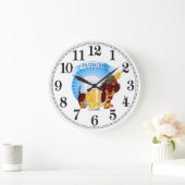 オクトーバーフェストダックシュント丸(大)壁時計 ラージ壁時計 (ホーム)
