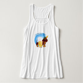 オクトーバーフェストダックスシャンドフローレーサーバックタンクトップ タンクトップ
