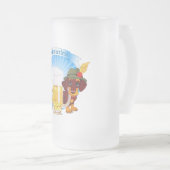 オクトーバーフェストダックスシュント16オズフロストガラスマグ フロストグラスビールジョッキ (正面右)