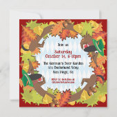 オクトーバーフェストダックスフントパーティの招待状 招待状 (裏面)