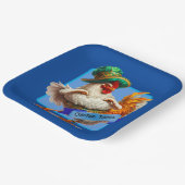 オクトーバーフェストチキンダンス ペーパープレート (傾斜あり)