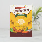 オクトーバーフェストチラシテンプレート 招待状 (スタンド正面)