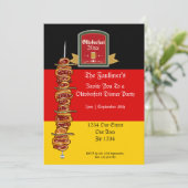 オクトーバーフェストディナー及びビールパーティー 招待状 (スタンド正面)