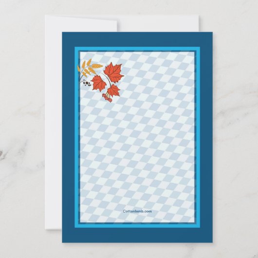 オクトーバーフェストトリーツ招待状 招待状 (裏面)