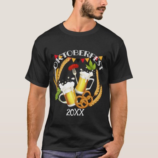 オクトーバーフェストトーストビール Tシャツ (正面)