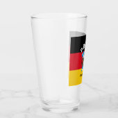 オクトーバーフェストドイツのバイエルン国旗の風刺画 タンブラーグラス (右)