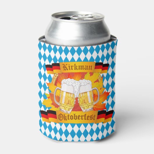オクトーバーフェストドイツのビールフェスティバルと 缶クーラー (缶正面)