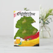 オクトーバーフェストドイツの地図ブライズメイドランチョン 招待状 (スタンド正面)