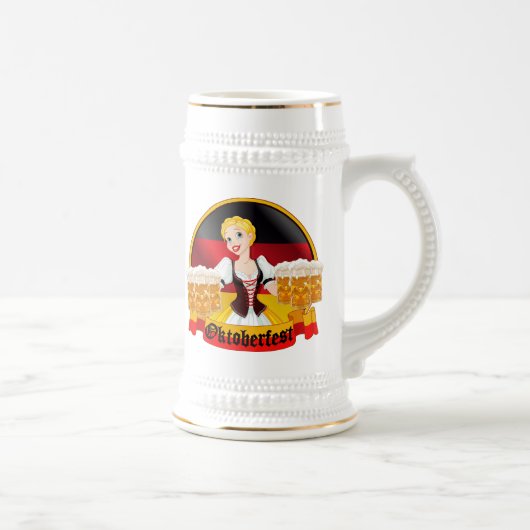 オクトーバーフェストドイツバーメイド ビールジョッキ (右)