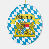 オクトーバーフェストドイツビールフェスティバル セラミックオーナメント (左)