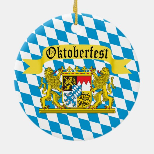 オクトーバーフェストドイツビールフェスティバル セラミックオーナメント (裏面)