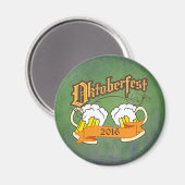 オクトーバーフェストドイツフェスティバルビールステインタイポグラフィ マグネット (正面/裏面)