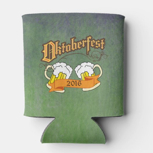 オクトーバーフェストドイツフェスティバルビールステインタイポグラフィ 缶クーラー (裏面)