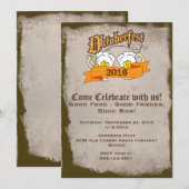 オクトーバーフェストドイツフェスティバルビールステインパーティー 招待状 (正面/裏面)