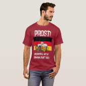 オクトーバーフェストドイツプロストブルーフィールビール Tシャツ (正面フル)