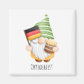 オクトーバーフェストドイツ国旗かわいい格言 マグネット (正面)