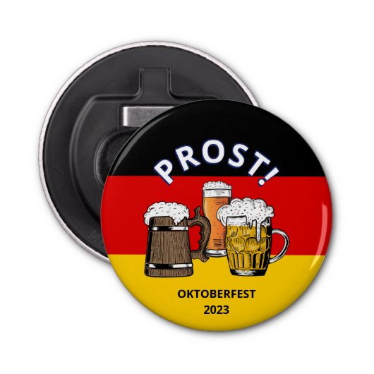 オクトーバーフェストドイツ国旗の応援ビール 栓抜き (正面)