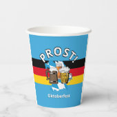 オクトーバーフェストドイツ国旗 紙コップ (裏面)