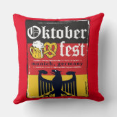 オクトーバーフェストドイツ語アイコン クッション (裏面)