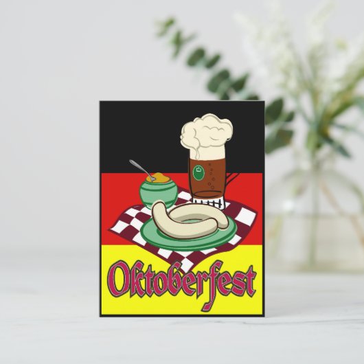 オクトーバーフェストドイツ10月ビールドイツ ポストカード (スタンド正面)