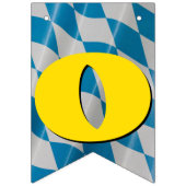 オクトーバーフェストバイアル青白編集可能フラグ バンティングフラッグ (第1の旗)