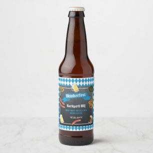 オクトーバーフェストバイアンビールバックヤードBBQパーティー ビールラベル