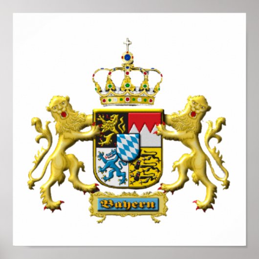 オクトーバーフェストバイエルンクレストのポスター ポスター (正面)