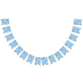 オクトーバーフェストバイエルン国旗の結婚青の装飾 バンティングフラッグ (全)