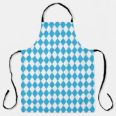 オクトーバーフェストバイエルン市松模様にデザイン エプロン (正面)
