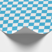 オクトーバーフェストバイエルン市松模様にデザイン ラッピングペーパー (角)