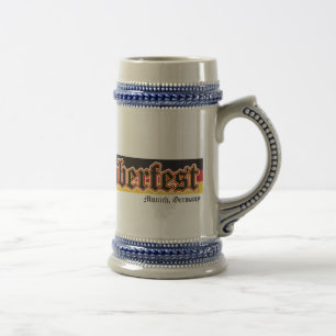 オクトーバーフェストバナーデザイン ビールジョッキ