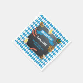 オクトーバーフェストババリアンビールバックヤードBBQパーティー スタンダードカクテルナプキン (角)